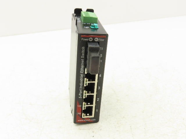 Sixnet SLX-5ES-2SC 5-Port Industrial Ethernet Switch 10-30VDC  Rev 2.01