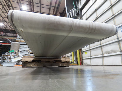 26"x 12' 2"L Slider Bed Belt Conveyor .33Hp 230/460V 3PH 40 FPM Belt Drive