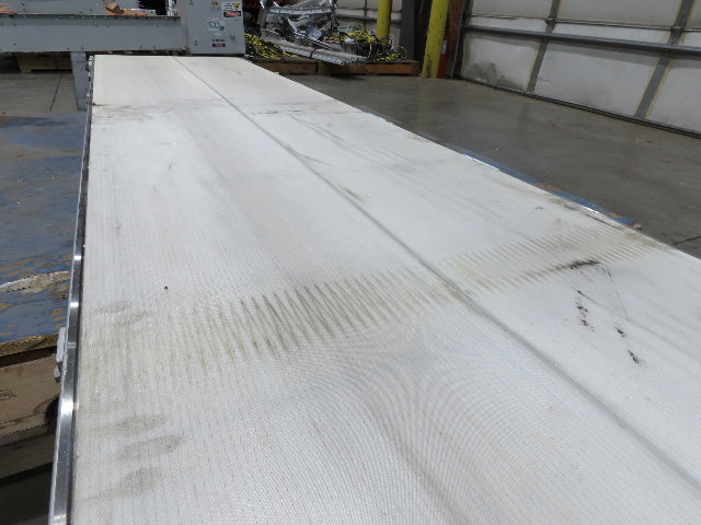 26"x 12' 2"L Slider Bed Belt Conveyor .33Hp 230/460V 3PH 40 FPM Belt Drive