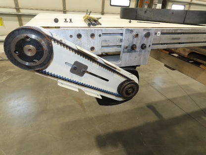 26"x 12' 2"L Slider Bed Belt Conveyor .33Hp 230/460V 3PH 40 FPM Belt Drive