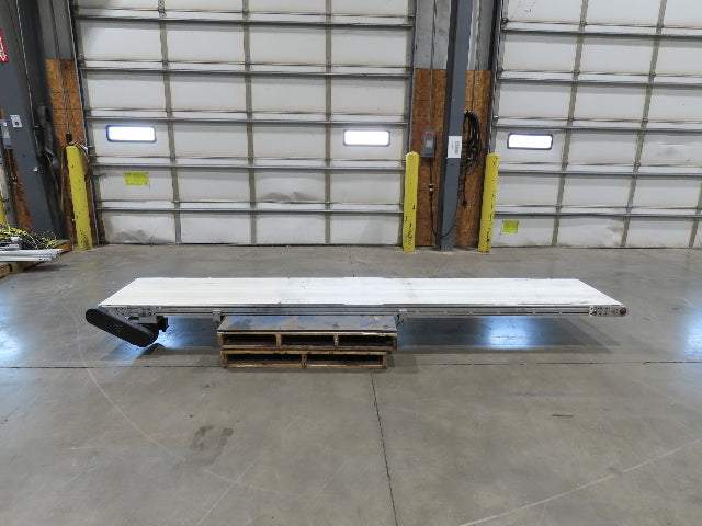 26"x 12' 2"L Slider Bed Belt Conveyor .33Hp 230/460V 3PH 40 FPM Belt Drive