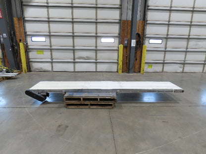 26"x 12' 2"L Slider Bed Belt Conveyor .33Hp 230/460V 3PH 40 FPM Belt Drive