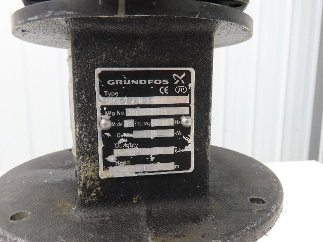 Grundfos SPK8-2 A-M-A-RUUV Immersion Coolant Pump 39 gpm 8.75" Depth 460V 3PH