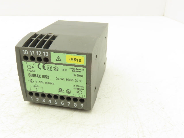 Sineax I552 Industrial AC Current Measuring Transducer 0-1/5A