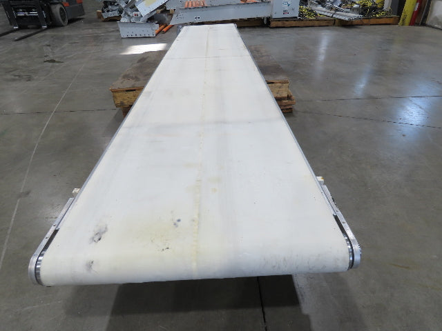 26"x 12' 2"L Slider Bed Belt Conveyor .33Hp 230/460V 3PH 54 FPM Belt Drive