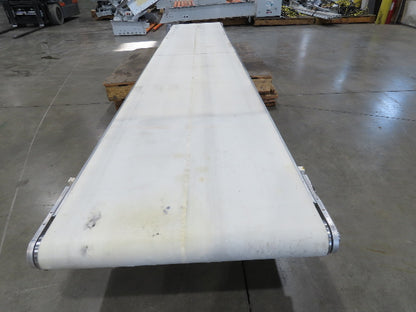26"x 12' 2"L Slider Bed Belt Conveyor .33Hp 230/460V 3PH 54 FPM Belt Drive