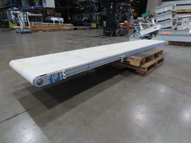 26"x 12' 2"L Slider Bed Belt Conveyor .33Hp 230/460V 3PH 54 FPM Belt Drive
