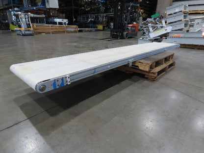 26"x 12' 2"L Slider Bed Belt Conveyor .33Hp 230/460V 3PH 54 FPM Belt Drive