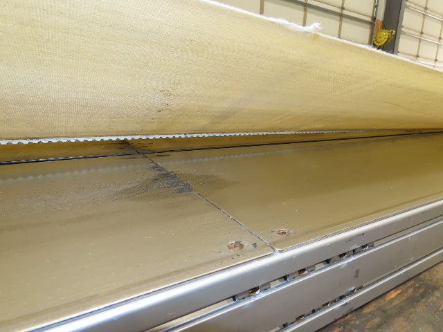 26"x 12' 2"L Slider Bed Belt Conveyor .33Hp 230/460V 3PH 54 FPM Belt Drive