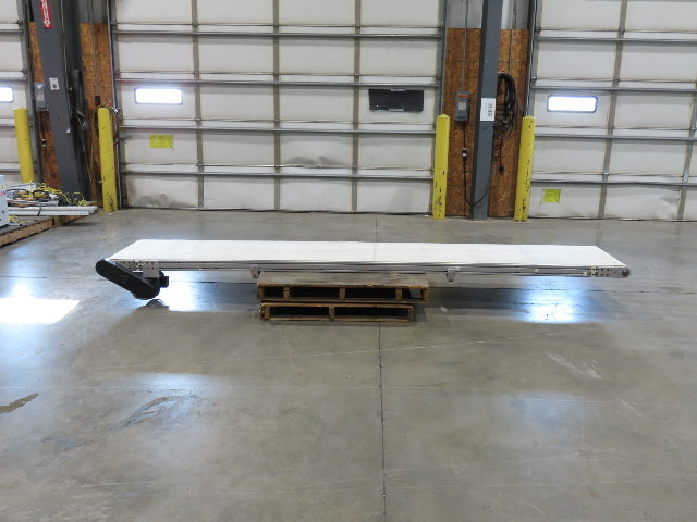26"x 12' 2"L Slider Bed Belt Conveyor .33Hp 230/460V 3PH 54 FPM Belt Drive