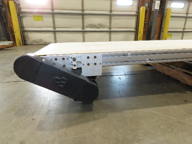 26"x 12' 2"L Slider Bed Belt Conveyor .33Hp 230/460V 3PH 54 FPM Belt Drive