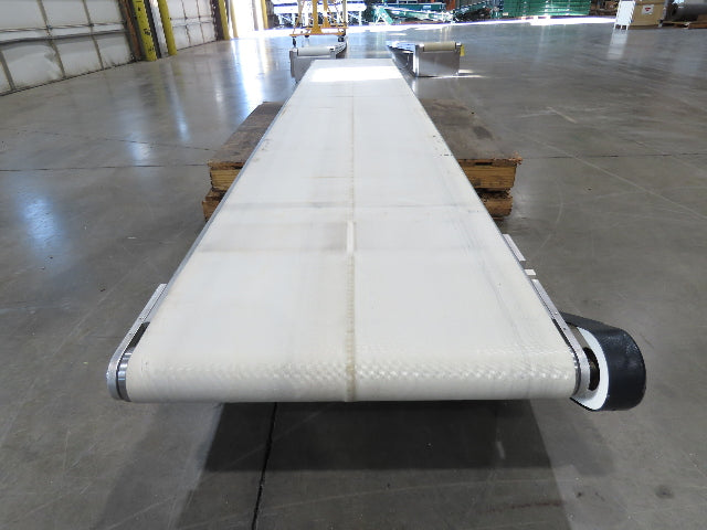 26"x 12' 2"L Slider Bed Belt Conveyor .33Hp 230/460V 3PH 54 FPM Belt Drive