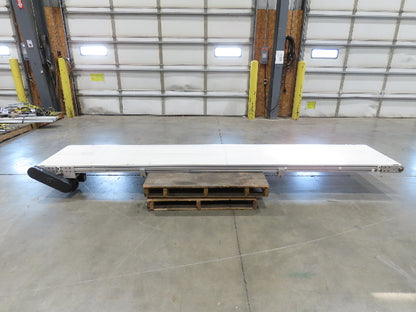 26"x 12' 2"L Slider Bed Belt Conveyor .33Hp 230/460V 3PH 54 FPM Belt Drive