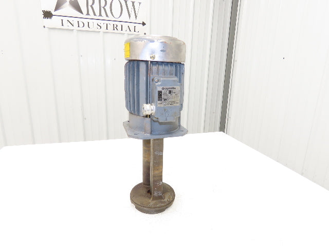 Graymills IMV50-F Immersion Coolant Pump 3/4"npt 35gpm 1/2Hp 230/460V Cast Iron