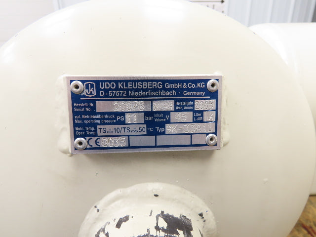 12 G 45 L Pneumatic Air Receiver Tank 160PSI 11 Bar Pressure Compressed Lot of 4