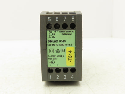 Sineax U543 Industrial AC Current Measuring Transducer 0-250V 50/60Hz 2VA