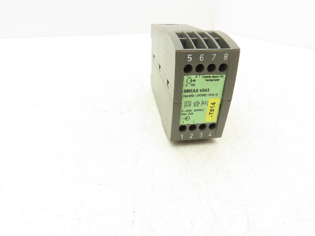 Sineax U543 Industrial AC Current Measuring Transducer 0-250V 50/60Hz 2VA