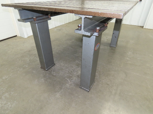 Heavy Duty 3/4" Steel Top Welding Table Layout Work Bench 60x39" Top 29-1/2" H