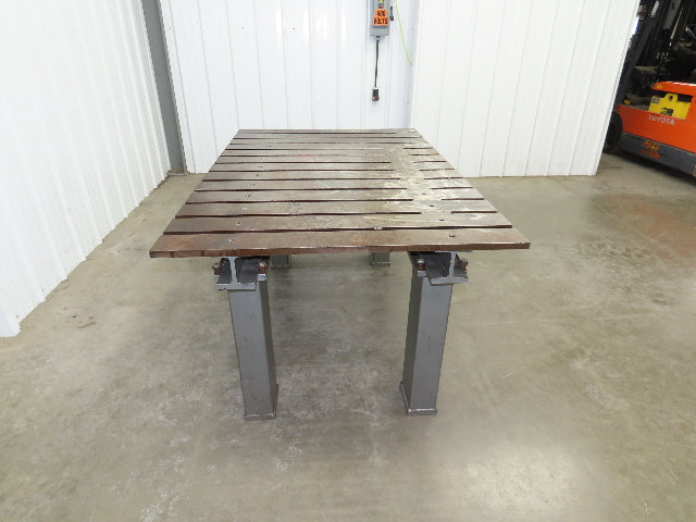 Heavy Duty 3/4" Steel Top Welding Table Layout Work Bench 60x39" Top 29-1/2" H