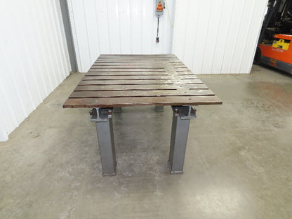 Heavy Duty 3/4" Steel Top Welding Table Layout Work Bench 60x39" Top 29-1/2" H