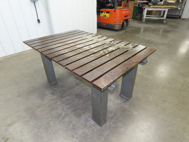Heavy Duty 3/4" Steel Top Welding Table Layout Work Bench 60x39" Top 29-1/2" H