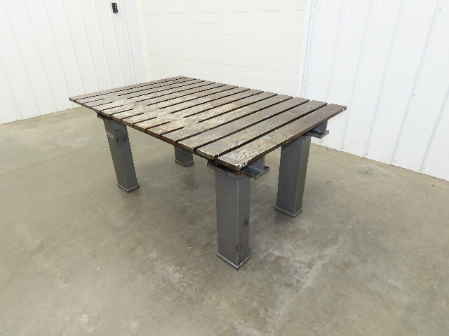 Heavy Duty 3/4" Steel Top Welding Table Layout Work Bench 60x39" Top 29-1/2" H