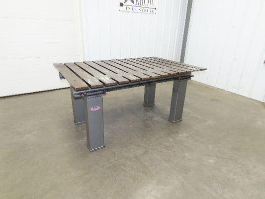 Heavy Duty 3/4" Steel Top Welding Table Layout Work Bench 60x39" Top 29-1/2" H