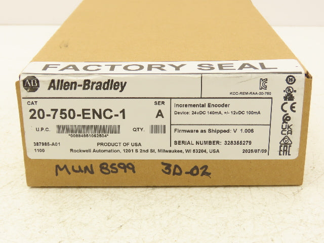 Allen Bradley 20-750-ENC-1 Powerflex PCB Option Module Single Encoder Input