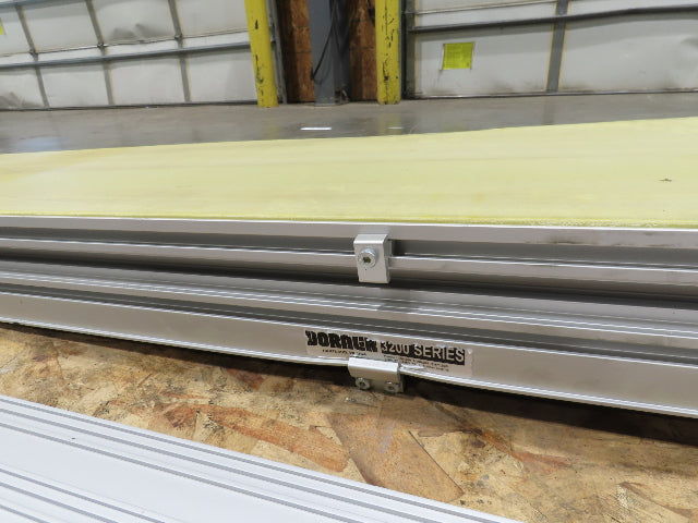 Dorner 3200 Series Belt Conveyor 12"W x 10'L - No Drive - Read Description
