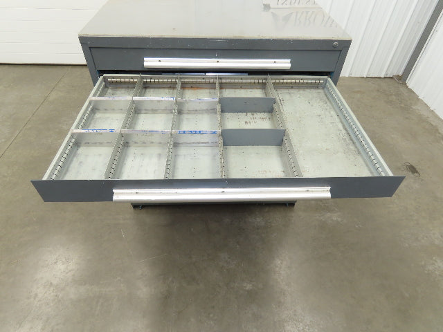 Stanley Vidmar 10 Drawer Industrial Tooling Cabinet 45x29x46" Lyon Lista Box