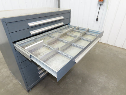 Stanley Vidmar 10 Drawer Industrial Tooling Cabinet 45x29x46" Lyon Lista Box