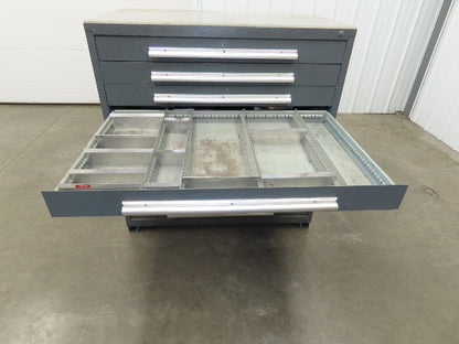 Stanley Vidmar 10 Drawer Industrial Tooling Cabinet 45x29x46" Lyon Lista Box