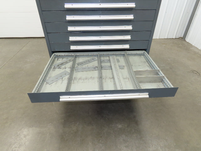 Stanley Vidmar 10 Drawer Industrial Tooling Cabinet 45x29x46" Lyon Lista Box