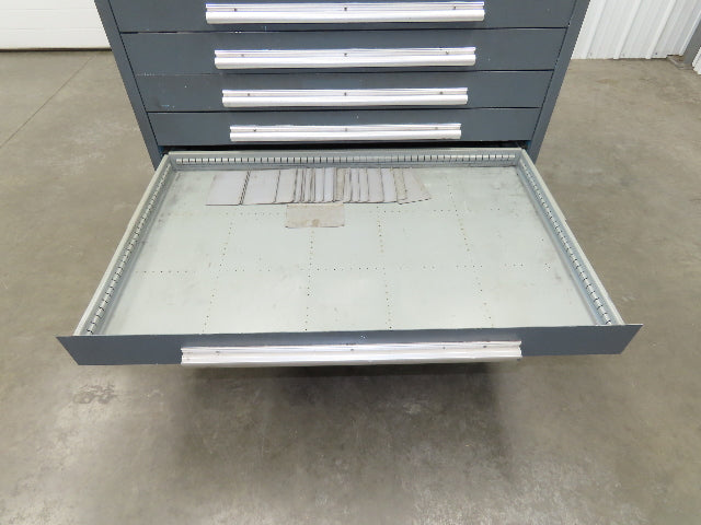Stanley Vidmar 10 Drawer Industrial Tooling Cabinet 45x29x46" Lyon Lista Box
