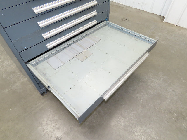 Stanley Vidmar 10 Drawer Industrial Tooling Cabinet 45x29x46" Lyon Lista Box