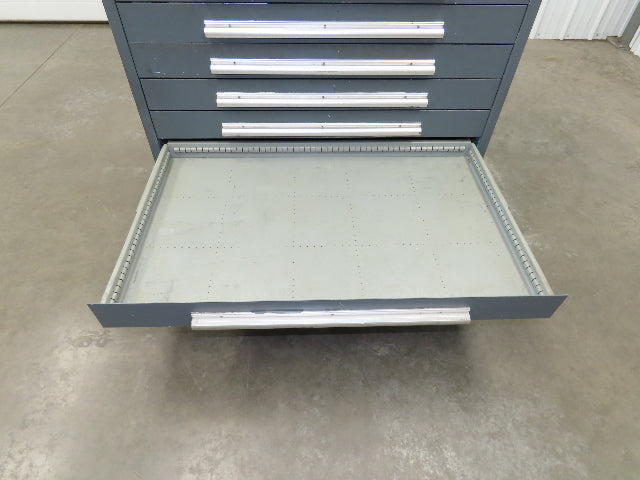 Stanley Vidmar 10 Drawer Industrial Tooling Cabinet 45x29x46" Lyon Lista Box