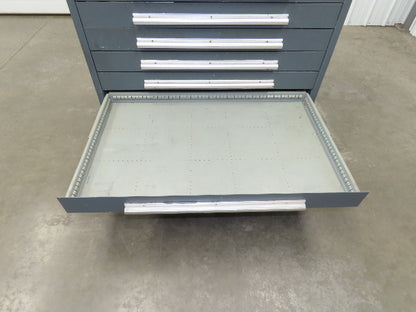 Stanley Vidmar 10 Drawer Industrial Tooling Cabinet 45x29x46" Lyon Lista Box