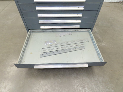 Stanley Vidmar 10 Drawer Industrial Tooling Cabinet 45x29x46" Lyon Lista Box