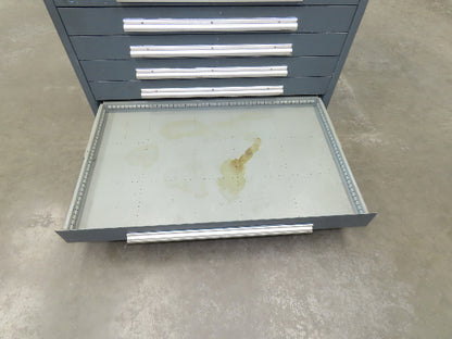 Stanley Vidmar 10 Drawer Industrial Tooling Cabinet 45x29x46" Lyon Lista Box