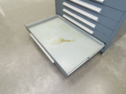 Stanley Vidmar 10 Drawer Industrial Tooling Cabinet 45x29x46" Lyon Lista Box