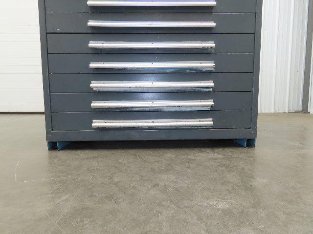 Stanley Vidmar 10 Drawer Industrial Tooling Cabinet 45x29x46" Lyon Lista Box