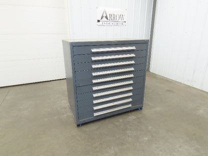 Stanley Vidmar 10 Drawer Industrial Tooling Cabinet 45x29x46" Lyon Lista Box