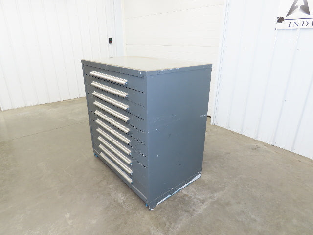 Stanley Vidmar 10 Drawer Industrial Tooling Cabinet 45x29x46" Lyon Lista Box