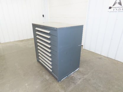 Stanley Vidmar 10 Drawer Industrial Tooling Cabinet 45x29x46" Lyon Lista Box