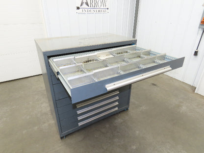 Stanley Vidmar 10 Drawer Industrial Tooling Cabinet 45x29x46" Lyon Lista Box