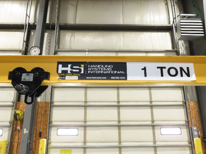 HSI Handling Systems 1-Ton 2000Lb Portable Gantry Crane 9' Span 5'-7' Adj Height