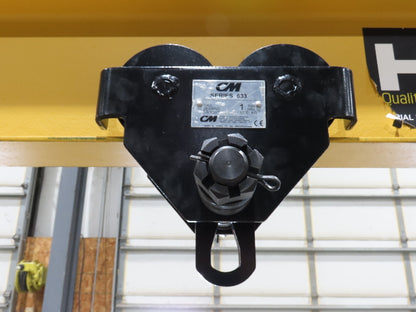 HSI Handling Systems 1-Ton 2000Lb Portable Gantry Crane 9' Span 5'-7' Adj Height