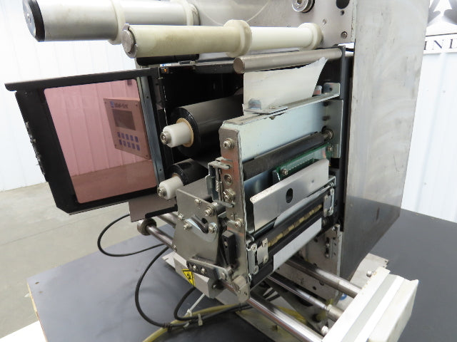 Label Aire 3138NV High Speed Label Applicator 120V Air Blow Sato Printer 4" Wide