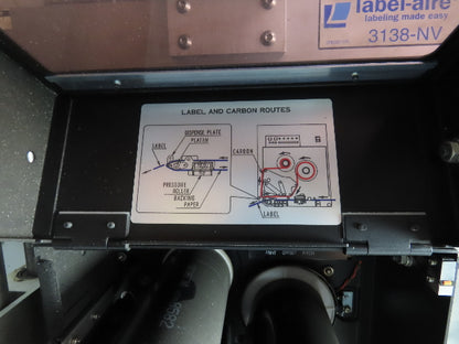 Label Aire 3138NV High Speed Label Applicator 120V Air Blow Sato Printer 4" Wide