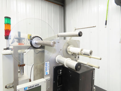 Label Aire 3138NV High Speed Label Applicator 120V Air Blow Sato Printer 4" Wide